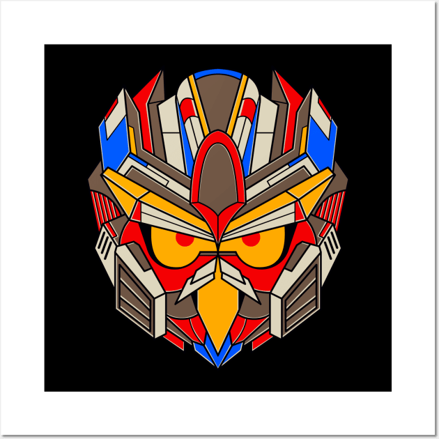 Owl Mecha 2 Wall Art by GODZILLARGE